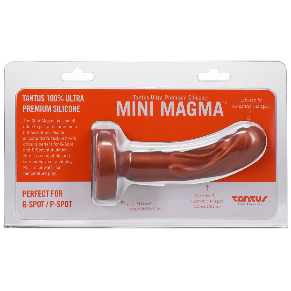Tantus Mini Magma 5 " Fantasy Dildo Firm Copper