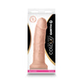 Colours Dual Density Girth 7 " Dildo Beige