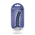 Ouch! Beaded Silicone 5 " G-Spot Dildo Metallic Blue