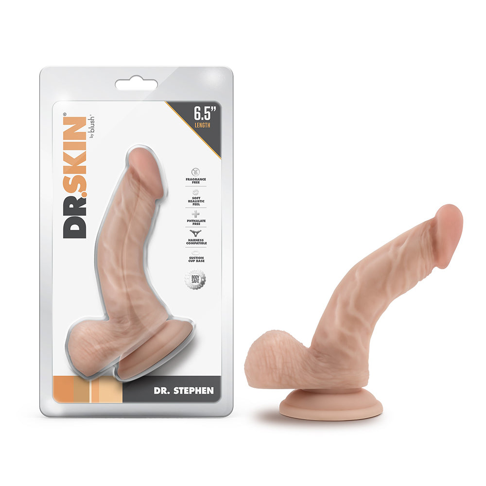 Dr. Skin Dr. Stephen 6.5 " Dildo with Balls Beige