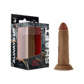 Shaft Model J: 5.5 " Dual Density Silicone Dildo Oak