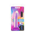 Addiction Rave 8 " Bendable Glow-in-the-Dark Silicone Dildo Purple Confetti