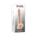 Selopa Natural Feel Flexskin Bendable Dildo with Moving Material 7 " Light