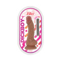 Dickboy Vibes 7 " Dildo with Rechargeable Bullet Caramel