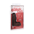 The Realistic Cock 5 " ULTRASKYN Vac-U-Lock Dildo with Balls Chocolate