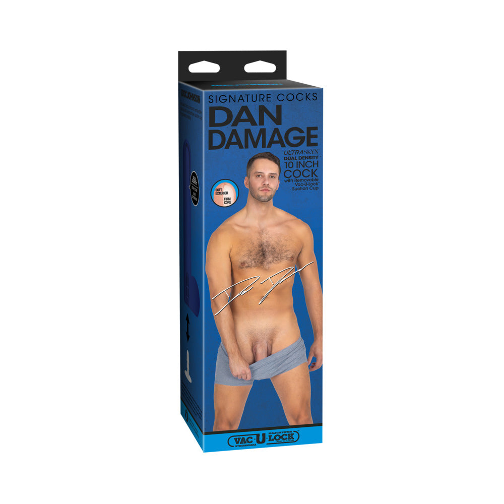 Signature Cocks Dan Damage 10 " ULTRASKYN Vac-U-Lock Dildo