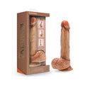 Renaissance Raphael Sliding Foreskin Dildo with Squeezable Balls 9.5 " Tan