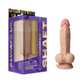 Shaft Vibrating Model A: 7.5 " Dual Density Silicone Dildo Pine