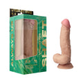 Shaft Vibrating Model N: 8.5 " Dual Density Silicone Dildo Pine