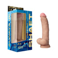 Shaft Vibrating Model C: 9.5 " Dual Density Silicone Dildo Pine