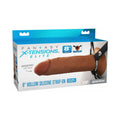 Fantasy X-Tensions Elite Hollow Silicone Strap-On 8 " Brown