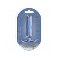 Ouch! Smooth Silicone Oblong Anal Plug 4.6 " Metallic Blue