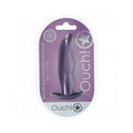 Ouch! Smooth Silicone Finger Anal Plug 4.6 " Metallic Purple