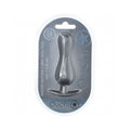 Ouch! Smooth Silicone Curvy Anal Plug 4.6 " Gun Metal