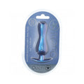 Ouch! Smooth Silicone Curvy Anal Plug 4.6 " Metallic Blue