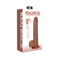 RealRock 8 " Vibrating and Rotating Cock with Balls Regular Straight Tan