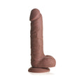 Easy Riders 7 " Silicone Dildo with Balls Dark