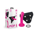 Together Pop 5 " Silicone Dildo and Harness Set Pink