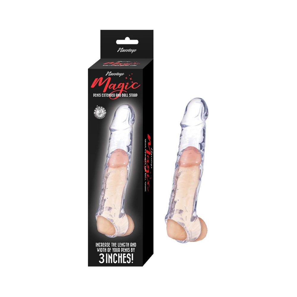 Magic Penis Extender & Ball Strap 6.5 " Clear