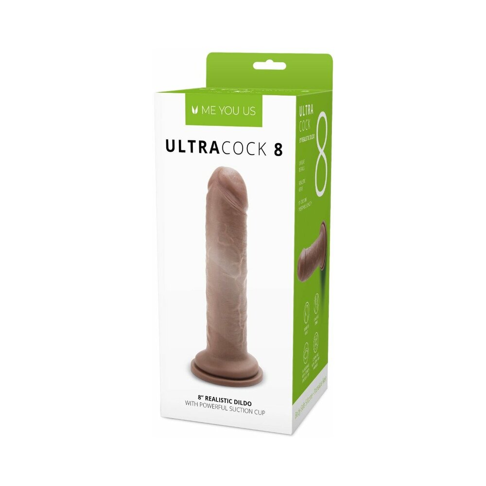 Me You Us Ultra Cock 8 " Realistic Dildo Caramel