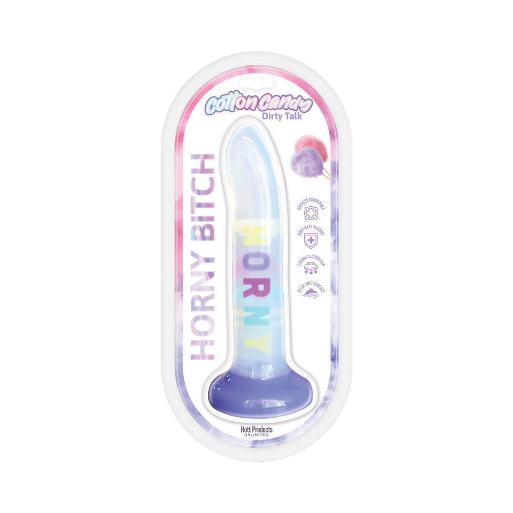 Cotton Candy Dirty Talk Horny Bitch 8 " Silicone Dildo