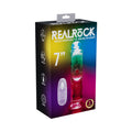 RealRock Wireless Rechargeable Remote Control LED Vibrating 7 " Dildo Clear