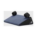 Liberator Black Label Wedge 24 " Sex Position Pillow with Cuffs Décor Velvet Blue