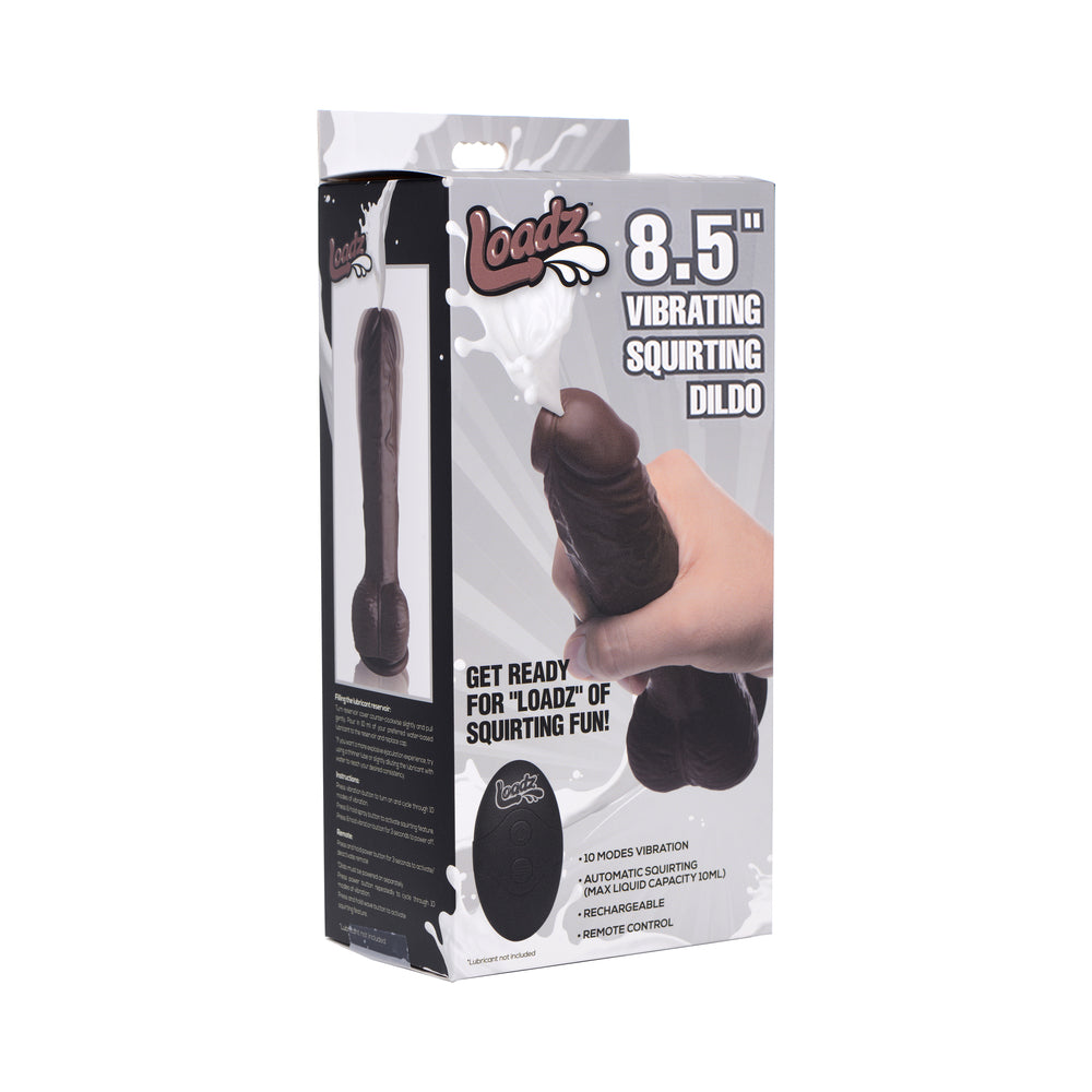 Loadz 8.5 " Squirting Dildo Dark