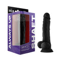 Shaft Model A 10.5 " Liquid Silicone Dong with Balls Black