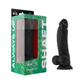 Shaft Model N 9.5 " Liquid Silicone Dong with Balls Black