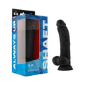 Shaft Model C 9.5 " Liquid Silicone Dong with Balls Black