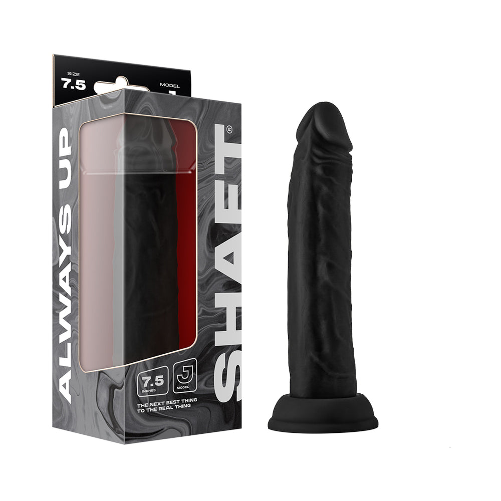 Shaft Model J 7.5 " Liquid Silicone Dong Black