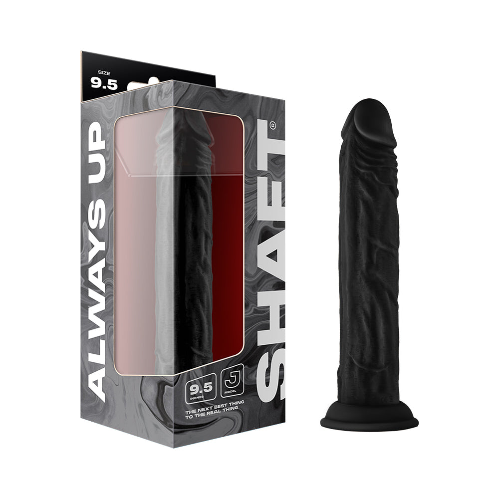 Shaft Model J 9.5 " Liquid Silicone Dong Black