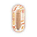 Quick Dick Thick Stick 7.75 " Vibrating Flexible Dildo