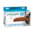 Fantasy X-Tensions Elite Silicone Hollow Strap-On Dual Density 5 " Brown