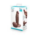 b-Vibe Slipskin Realistic Silicone Dildo 6 " Girthy Brown