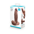 b-Vibe Slipskin Realistic Silicone Dildo 7 " Girthy Brown