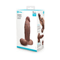 b-Vibe Slipskin Realistic Silicone Dildo 8 " Girthy Brown