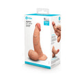 b-Vibe Slipskin Realistic Silicone Dildo 6.5 " Curved Mocha