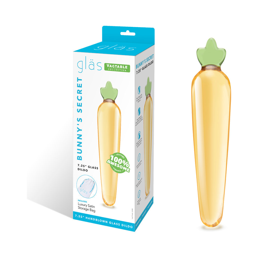Glas Bunny's Secret 7.25 " Glass Dildo