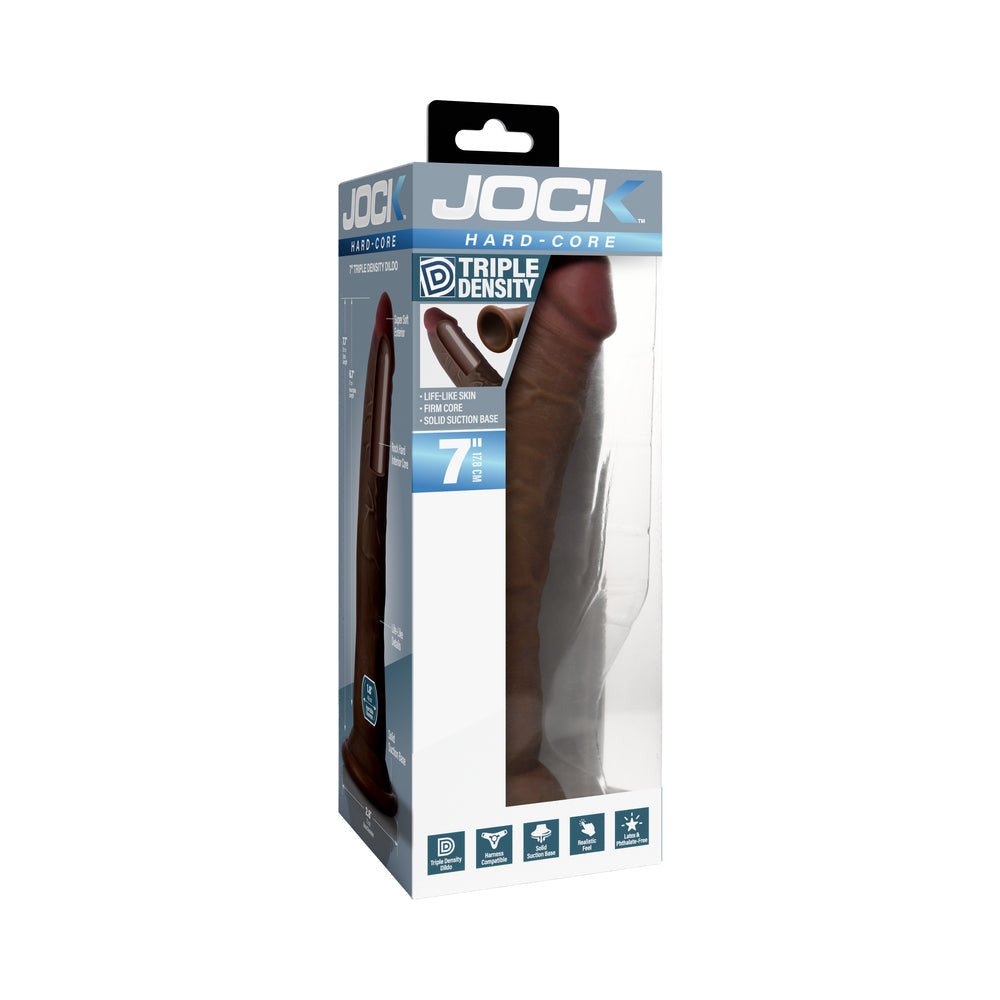 JOCK Hard-Core Triple Density Dildo 7 " Dark