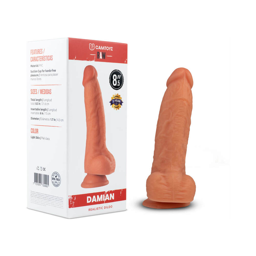 Camtoyz Raw Damian Realistic 8.5 " Dildo