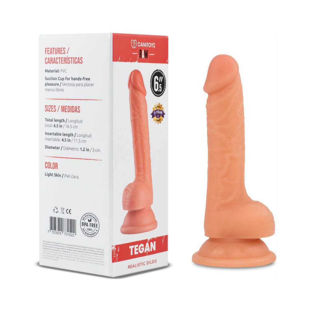Camtoyz Raw Tegan Realistic 6.5 " Dildo