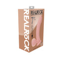 Realrock Realistic Dual Density Vibrating Silicone Dildo with Weighted Balls 7 " Beige