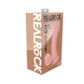 Realrock Realistic Dual Density Vibrating Silicone Dildo with Weighted Balls 8 " Beige