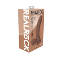 Realrock Realistic Dual Density Vibrating Silicone Dildo with Weighted Balls 8 " Tan
