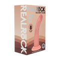 Realrock Dual Density Silicone Realistic Curved Dildo 6 " Beige